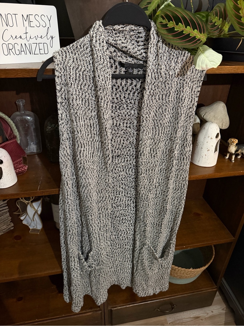 Vintage Cyrus Black & White Cardigan